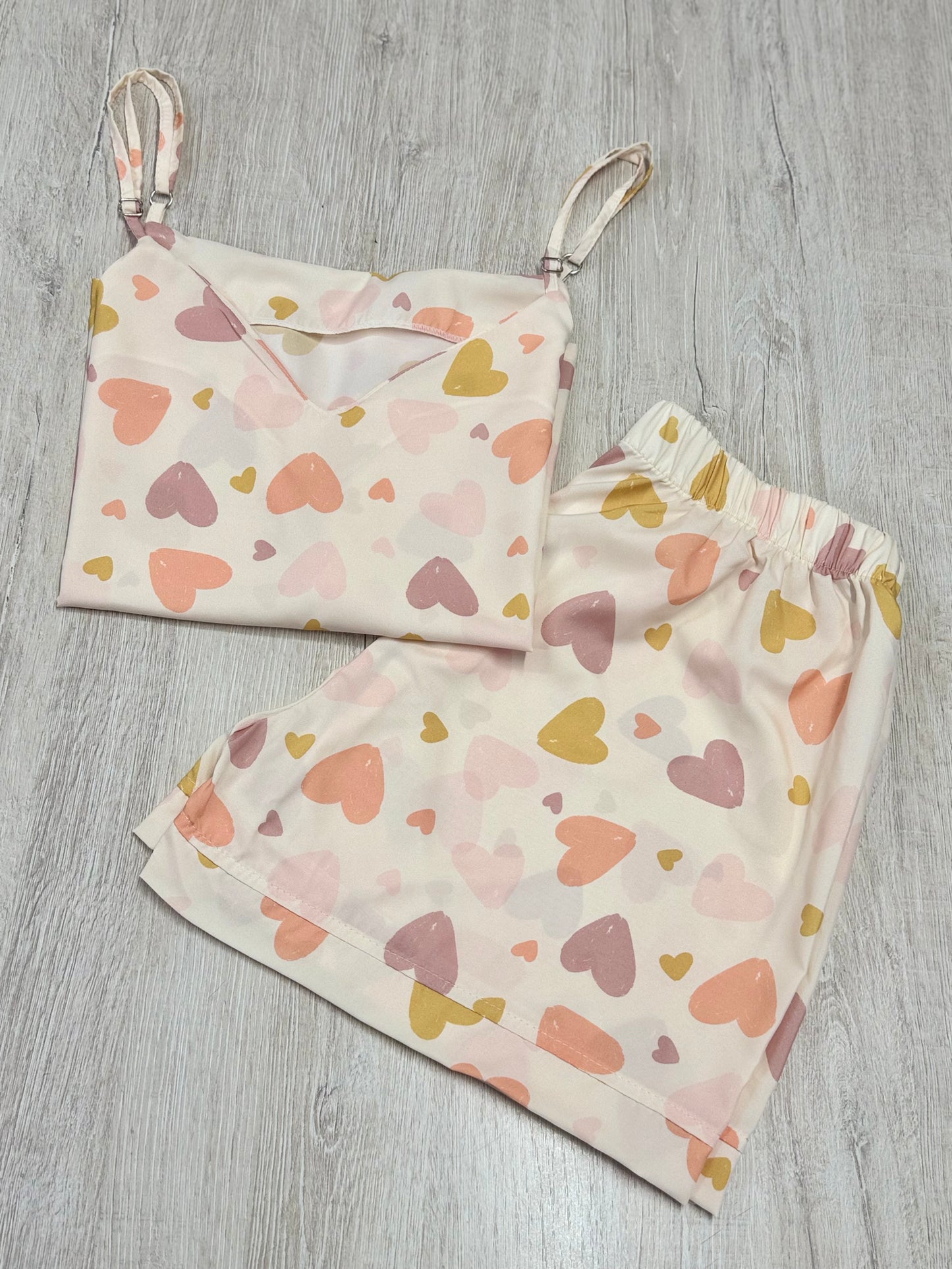Corazones short tiras