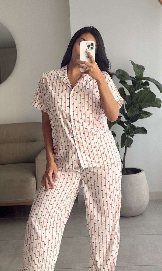 Pijama corazones