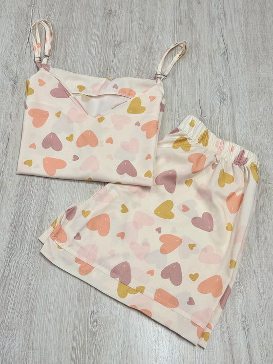 Corazones short tiras