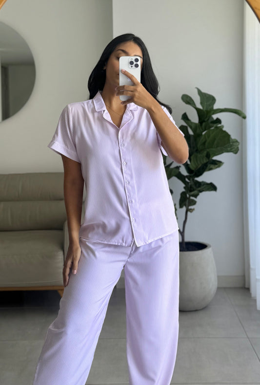 Pantalón rayas pastel