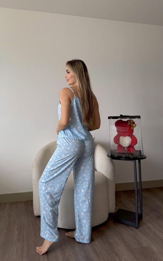 Estrellitas azul bebé